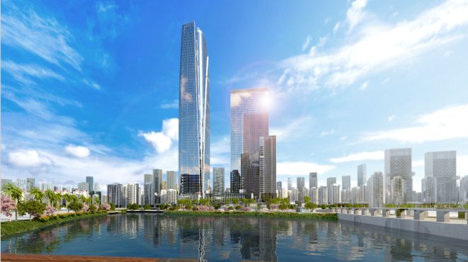 汇金国际金融中心 220米天际塔尖地标_富力国际金融中心_汇金国际金融中心 广州天河区写字楼