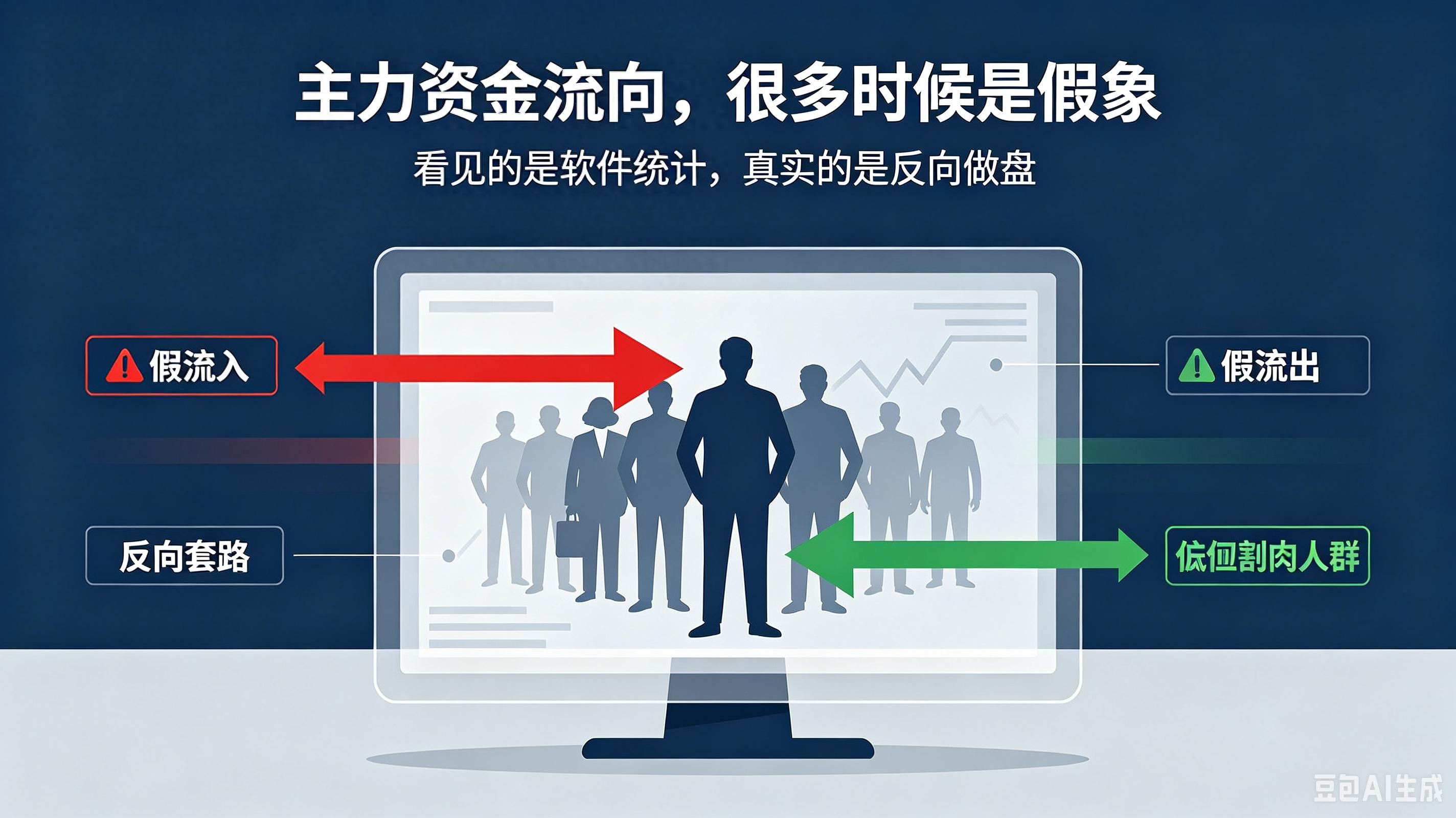 新股民操盘实战：炒股软件一点就透_主力资金反向套路识别_A股主力资金流向反向做盘